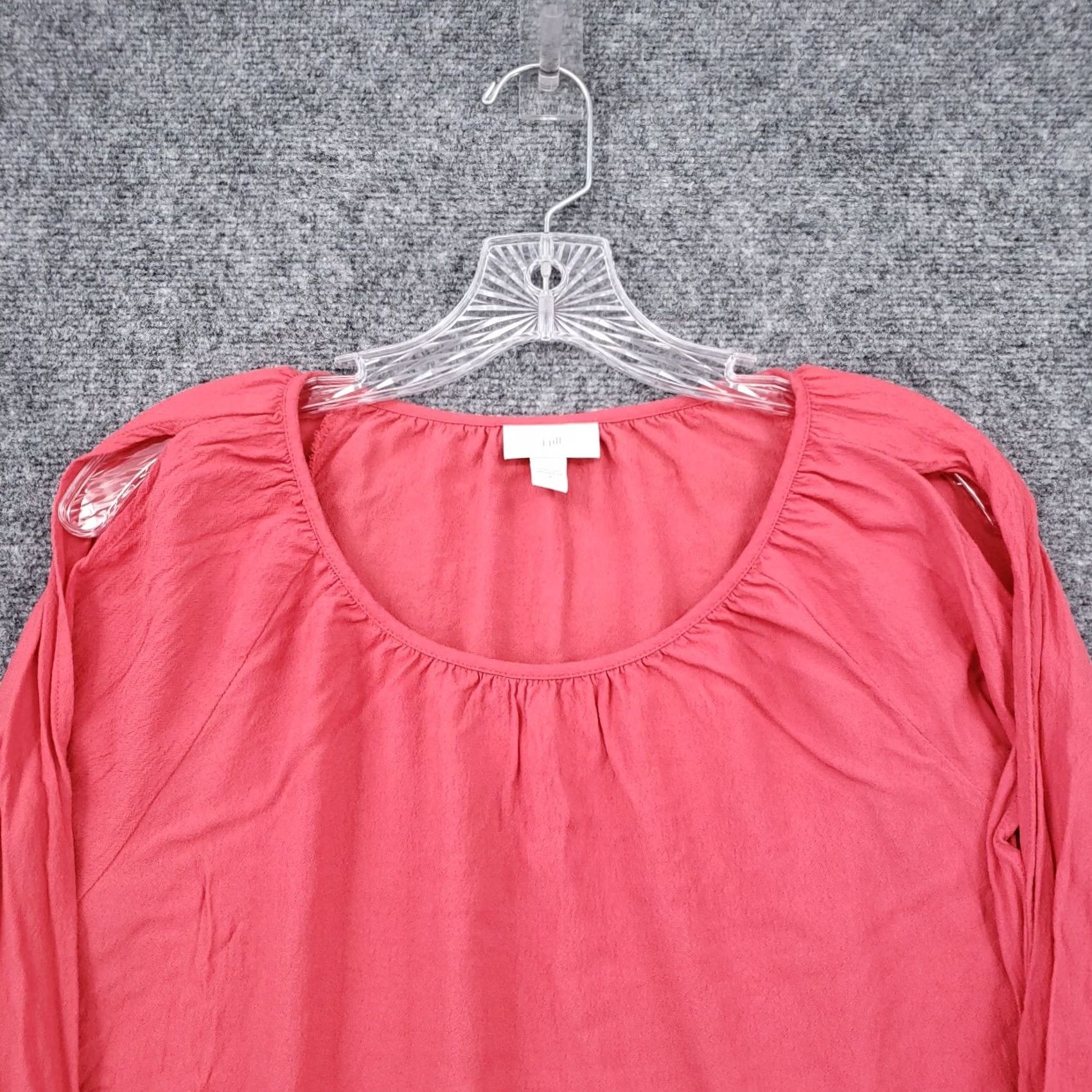 J. Jill J Jill Pink Blouse Cold Shoulder Long Sleeve Loose Pullover Womens M Medium Size M / US 6-8 / IT 42-44 - 3 Thumbnail