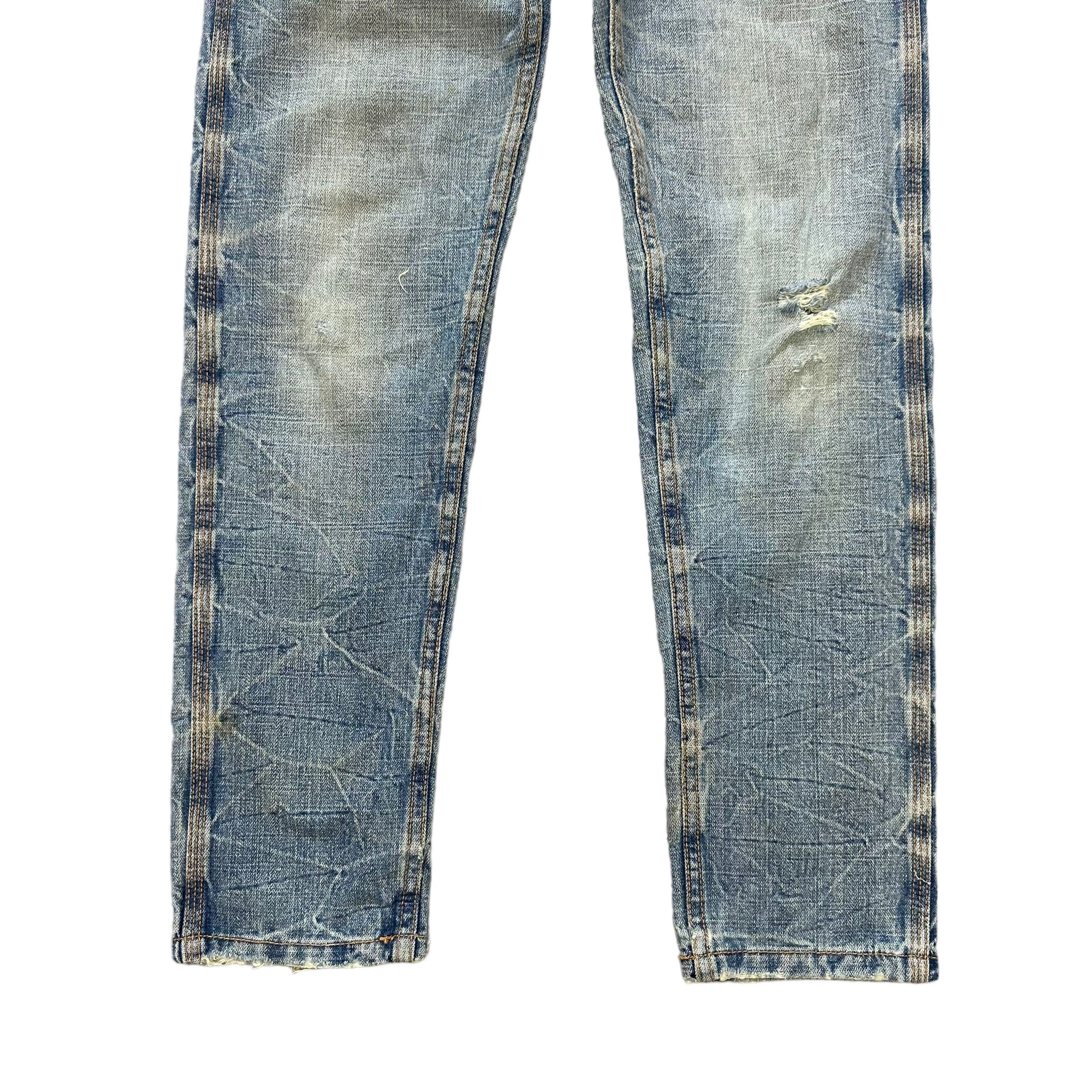 Japanese Brand CHOUETTE NICE DESIGN 7 POCKET JEANS #7790-176 Size 30" / US 8 / IT 44 - 6 Thumbnail