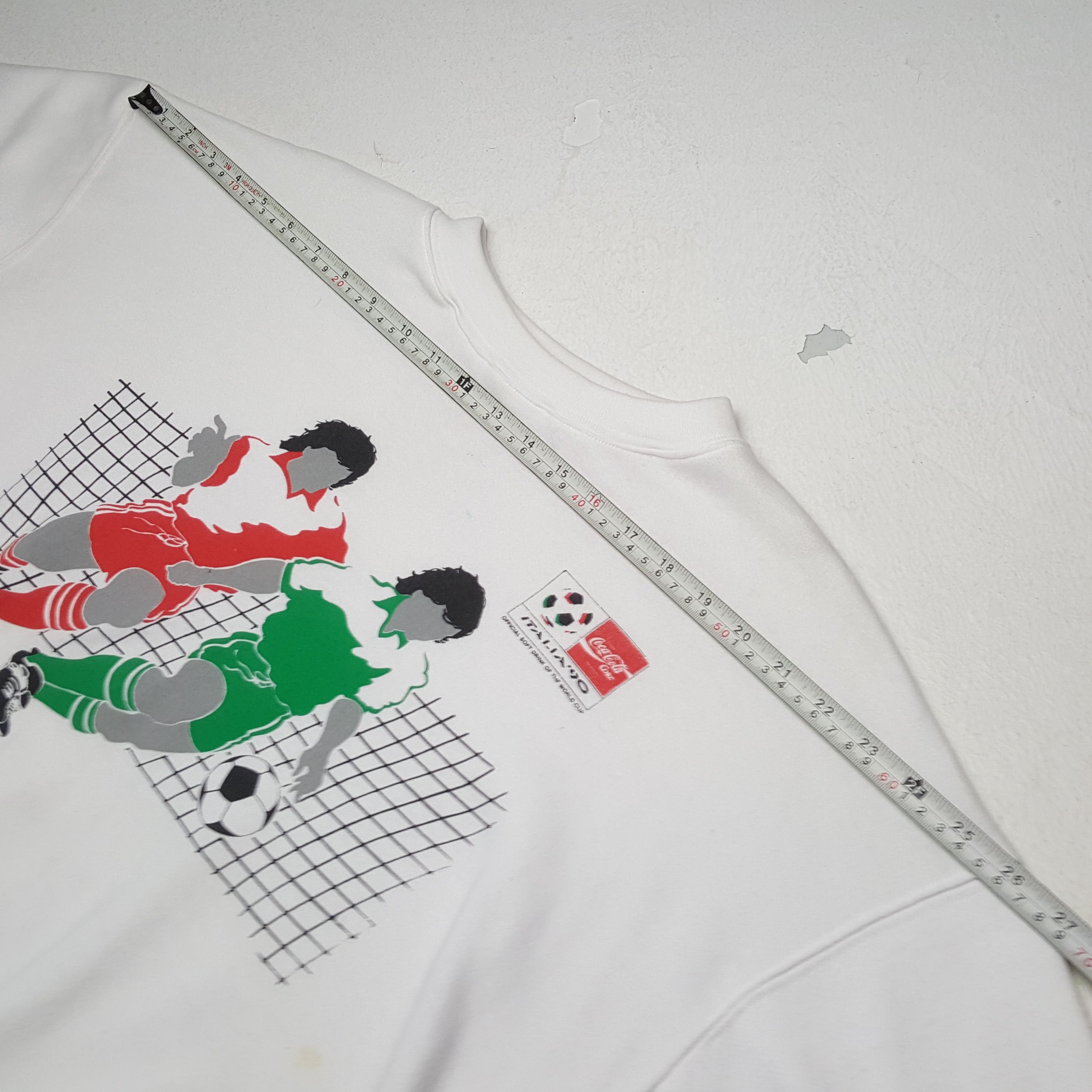 Coca Cola × Vintage COCA COLA WORLD CUP ITALIA 1990 Vintage Sweatshirt Size US XL / EU 56 / 4 - 5 Thumbnail