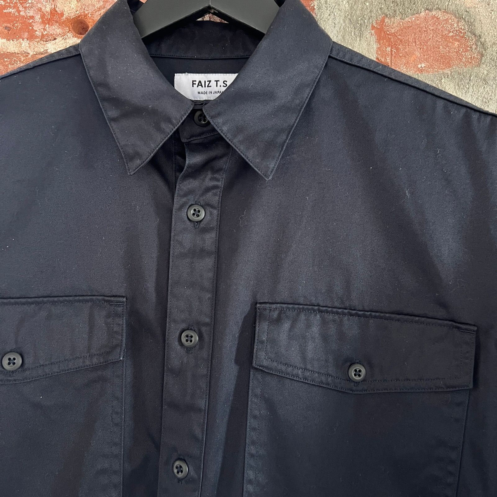 Japanese Brand FAIZ T.S. Made Japan Men's Officer Work Shirt M NWT Size US M / EU 48-50 / 2 - 1 Thumbnail
