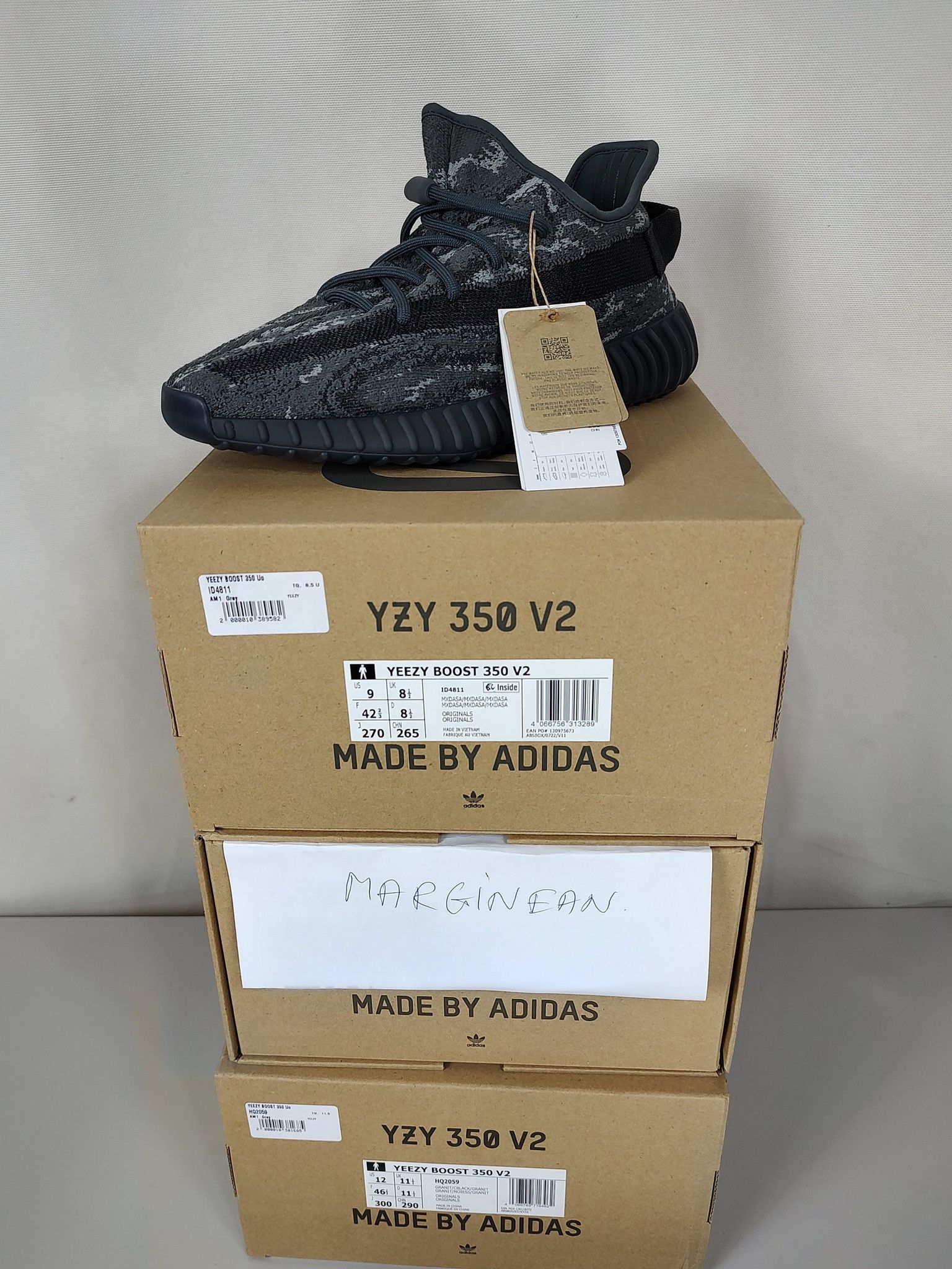 ADIDAS YEEZY BOOST 350 V2 ID4811 Bone 42 2/3 UK 8,5 US 9
