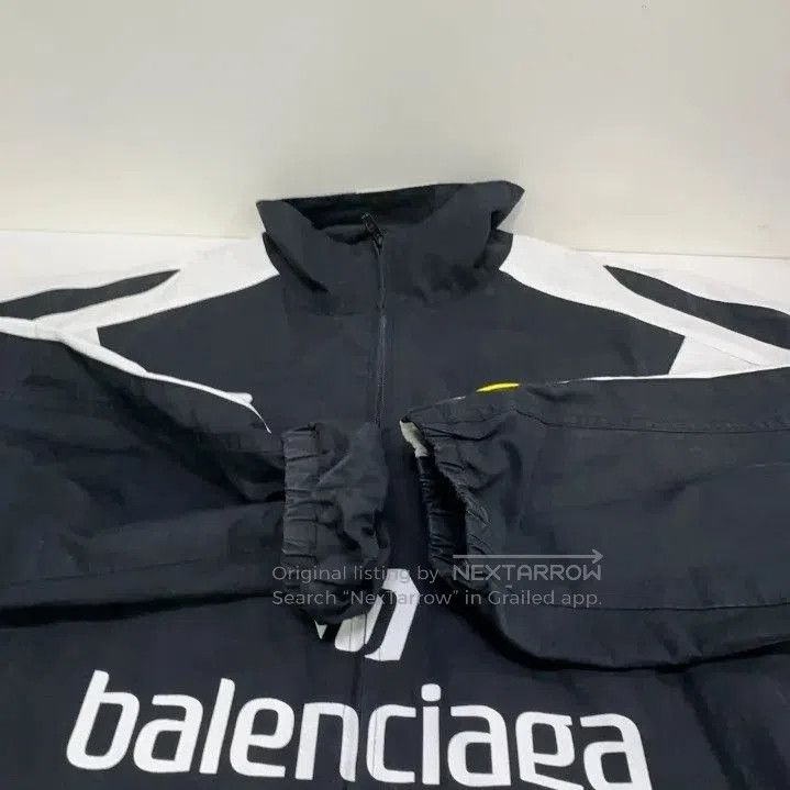Balenciaga Balenciaga Black Embroidered Logo Long Sleeve Jacket. Size US L / EU 52-54 / 3 - 3 Thumbnail