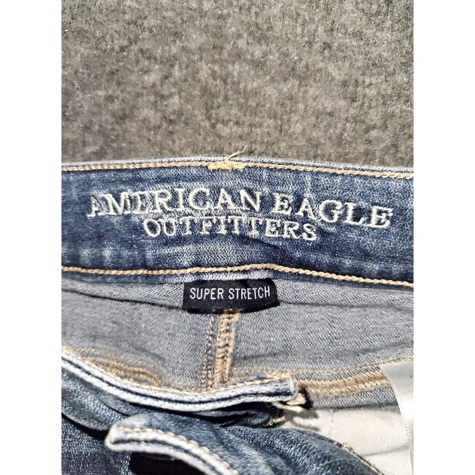 American Eagle Outfitters VINTAGE American Eagle High Rise Jegging Women's 2 Short Blue Super Stretch Casual Size 26" / US 2 / IT 38 - 2 Thumbnail