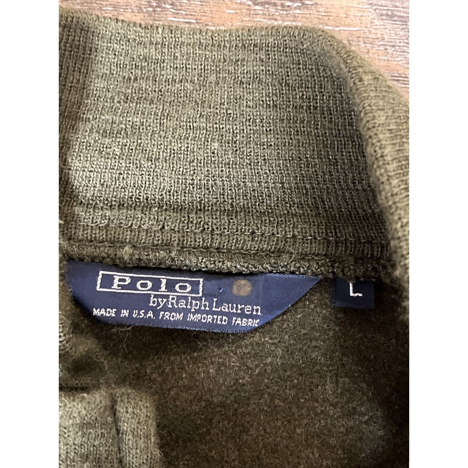 Ralph Lauren VINTAGE Polo Ralph Lauren Bomber Jacket Mens L Wool Zipper Green USA Size US L / EU 52-54 / 3 - 2 Thumbnail