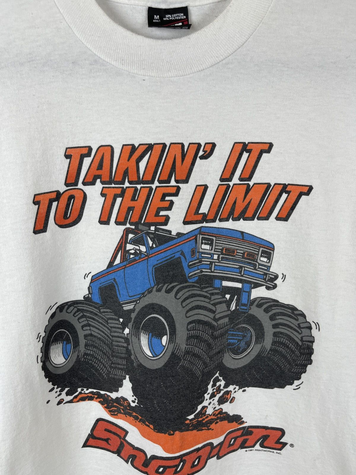 Fruit Of The Loom FotL Vintage Snap-on T-Shirt 1991 Takin' It To The Limit tee Size US M / EU 48-50 / 2 - 5 Thumbnail