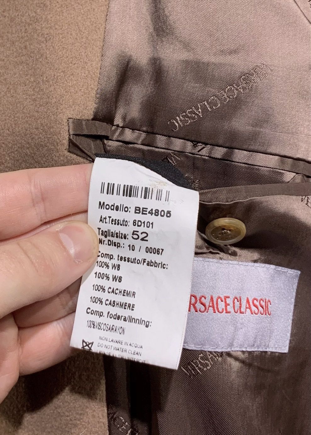 Versace Versace Classic Camel Cashmere Coat Size US L / EU 52-54 / 3 - 10 Thumbnail