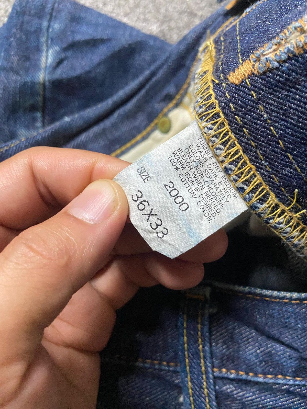 Lee Lee Riders Sanforized Denim Jeans (153) Size US 36 / EU 52 - 7 Thumbnail