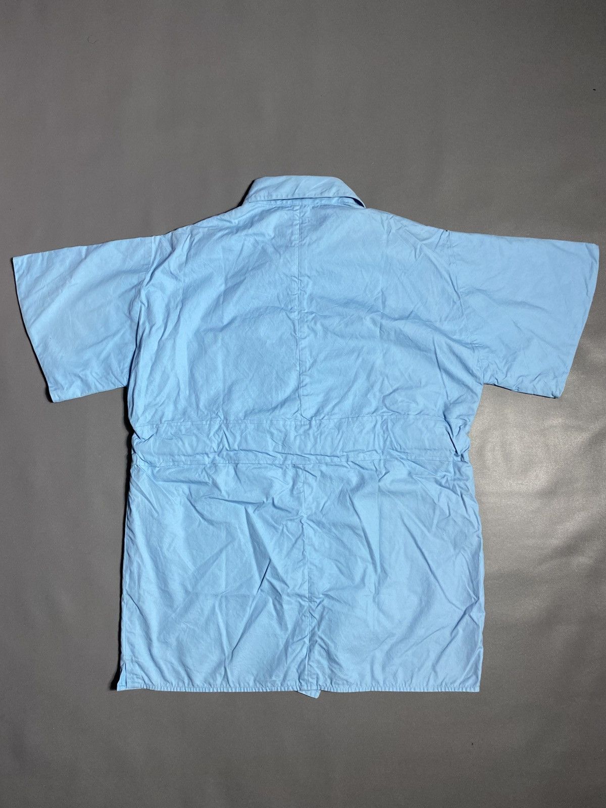 Celine CELINE Phoebe Philo Blue Cotton Silver d Ring Belt Shirt Size M / US 6-8 / IT 42-44 - 5 Thumbnail