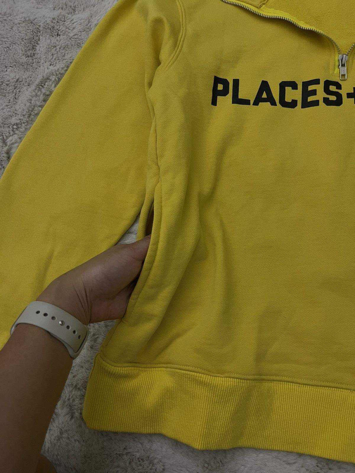 Places + Faces Places+Faces Yellow Quarter Zip Size US S / EU 44-46 / 1 - 5 Thumbnail