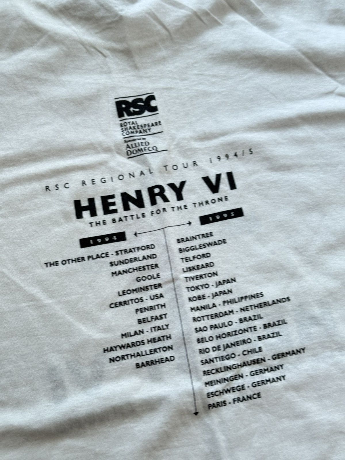 Vintage Vintage 90’s Henry VI The Battle For The Throne T-Shirt Size US XL / EU 56 / 4 - 4 Thumbnail