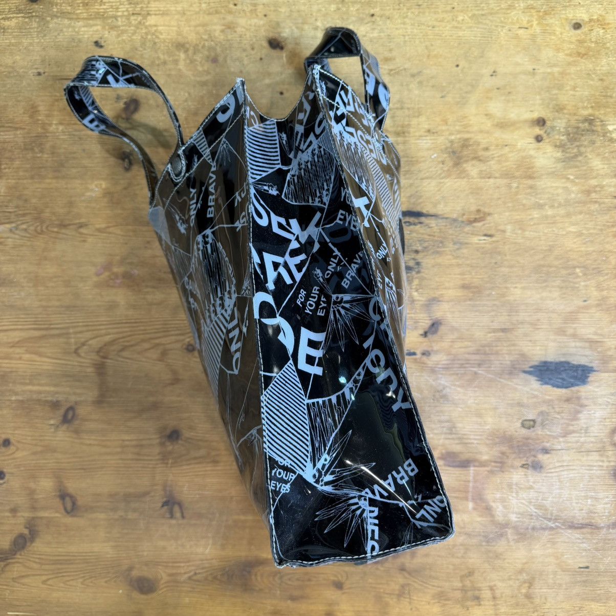 Diesel Diesel Only The Brave Coated PVC Printed Tote Bag Size ONE SIZE - 4 Thumbnail
