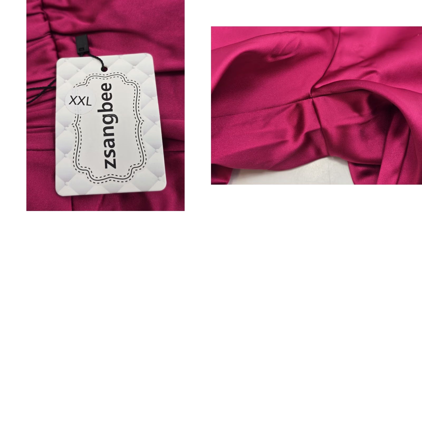 Pinko NWT Women’s Silky Satin Dressy Casual Elastic Waist Pants - Pink - 2XL - Unbranded - Polyester Spandex - Satin - Solid - Pull On - Size 2XL - Women Size 40" / US 18 - 8 Thumbnail