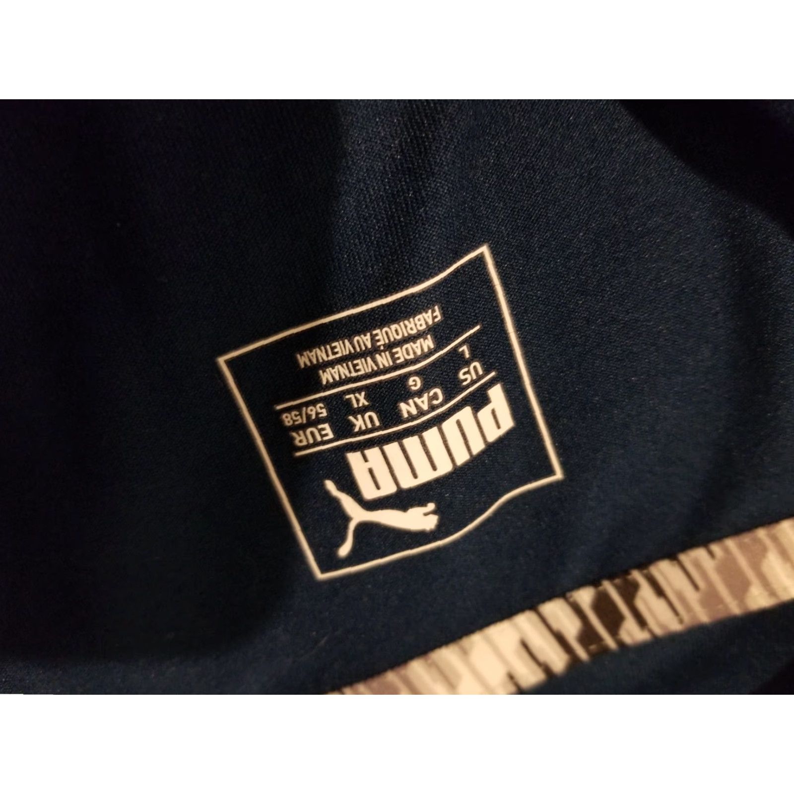 Puma PUMA Half Zip Shirt Mens L Large Blue Athletic Gym Workout Long Sleeve Shirt Size US L / EU 52-54 / 3 - 3 Thumbnail