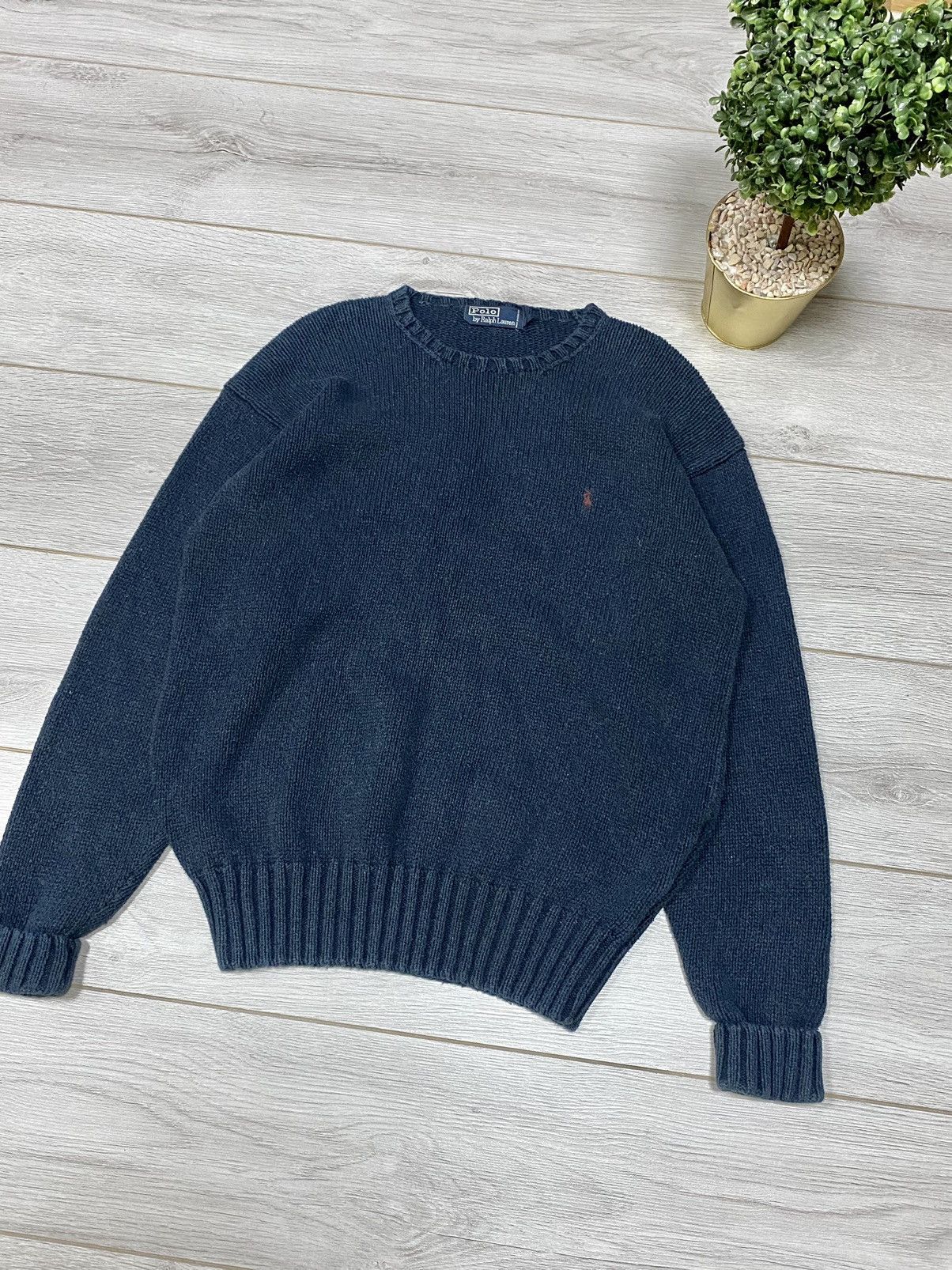 Polo Ralph Lauren Polo Ralph Lauren faded vintage knitted sweater Size US M / EU 48-50 / 2 - 2 Thumbnail