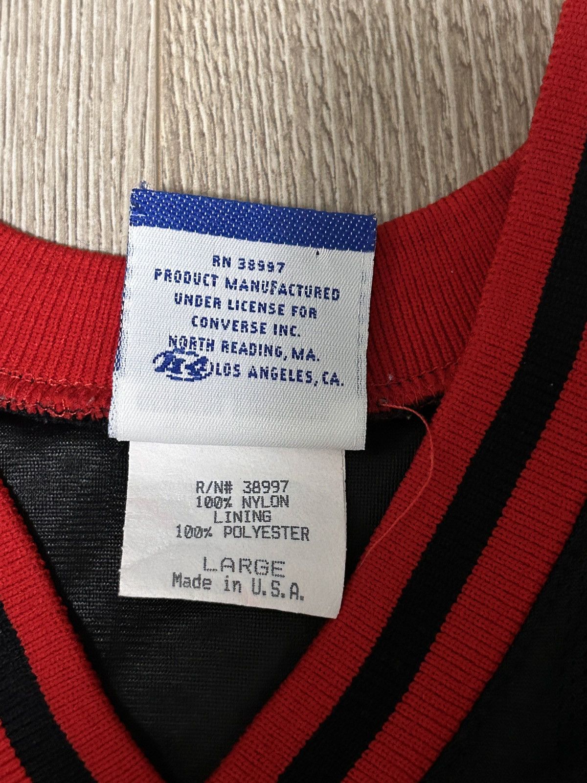Converse 90s Converse All Stars Embroidered Mesh Black & Red Jersey Size US L / EU 52-54 / 3 - 6 Thumbnail