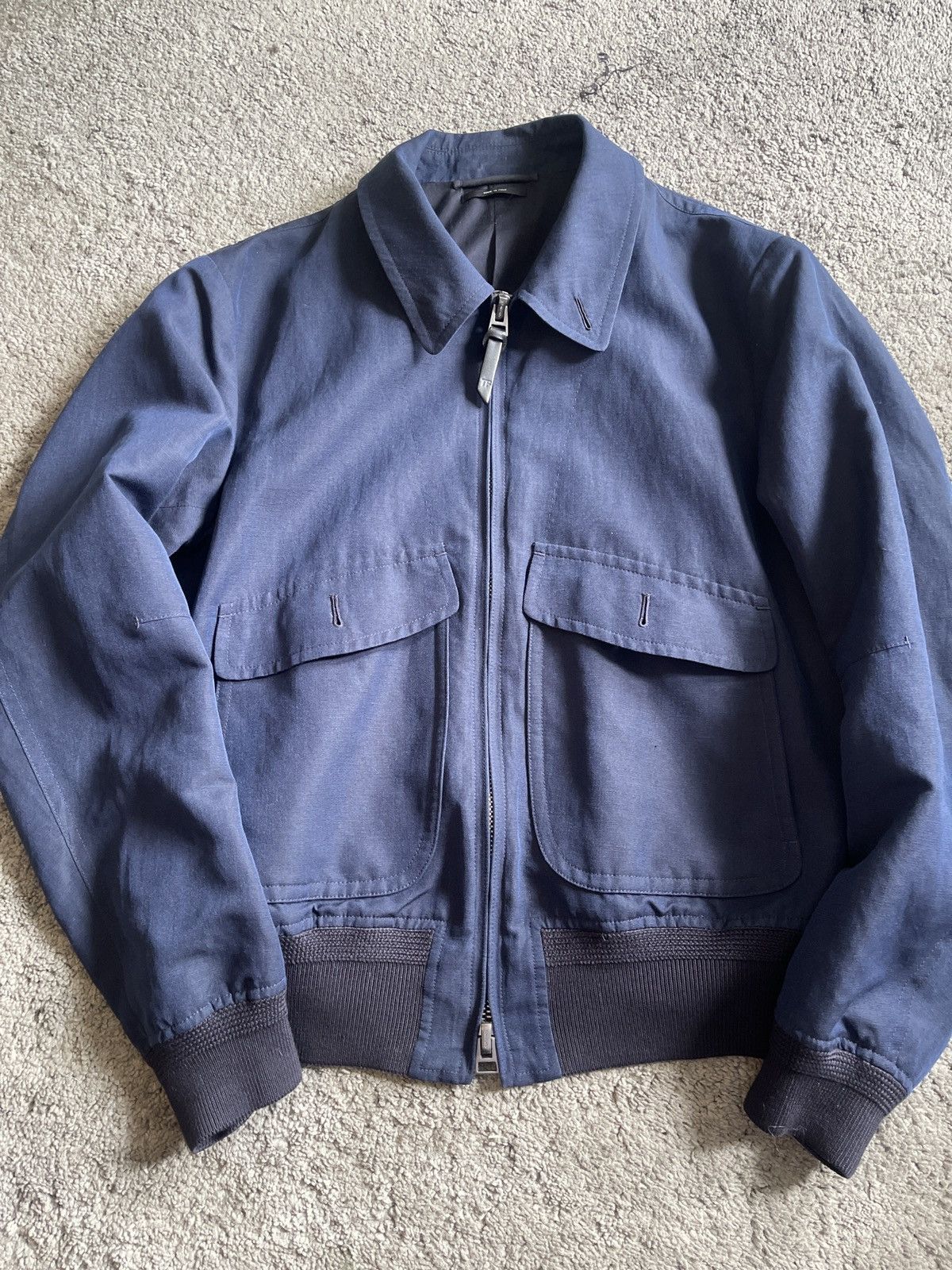 Tom Ford Blue Bomber Jacket