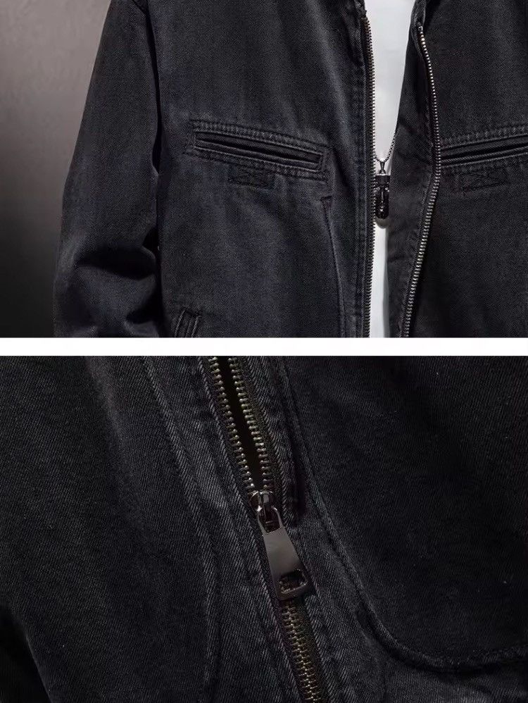 Japanese Brand Stand Collar Zipper Denim Jacket Size US L / EU 52-54 / 3 - 4 Thumbnail