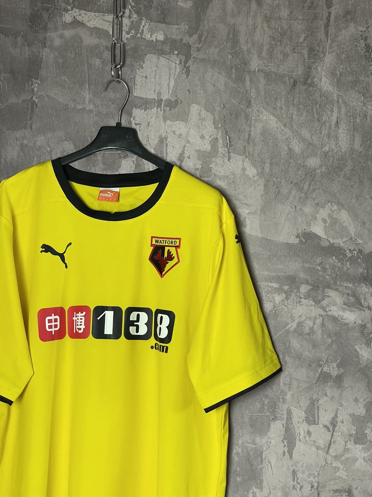 Puma × Vintage Black and Yellow Watford Puma Soccer Jersey Size US XL / EU 56 / 4 - 3 Thumbnail