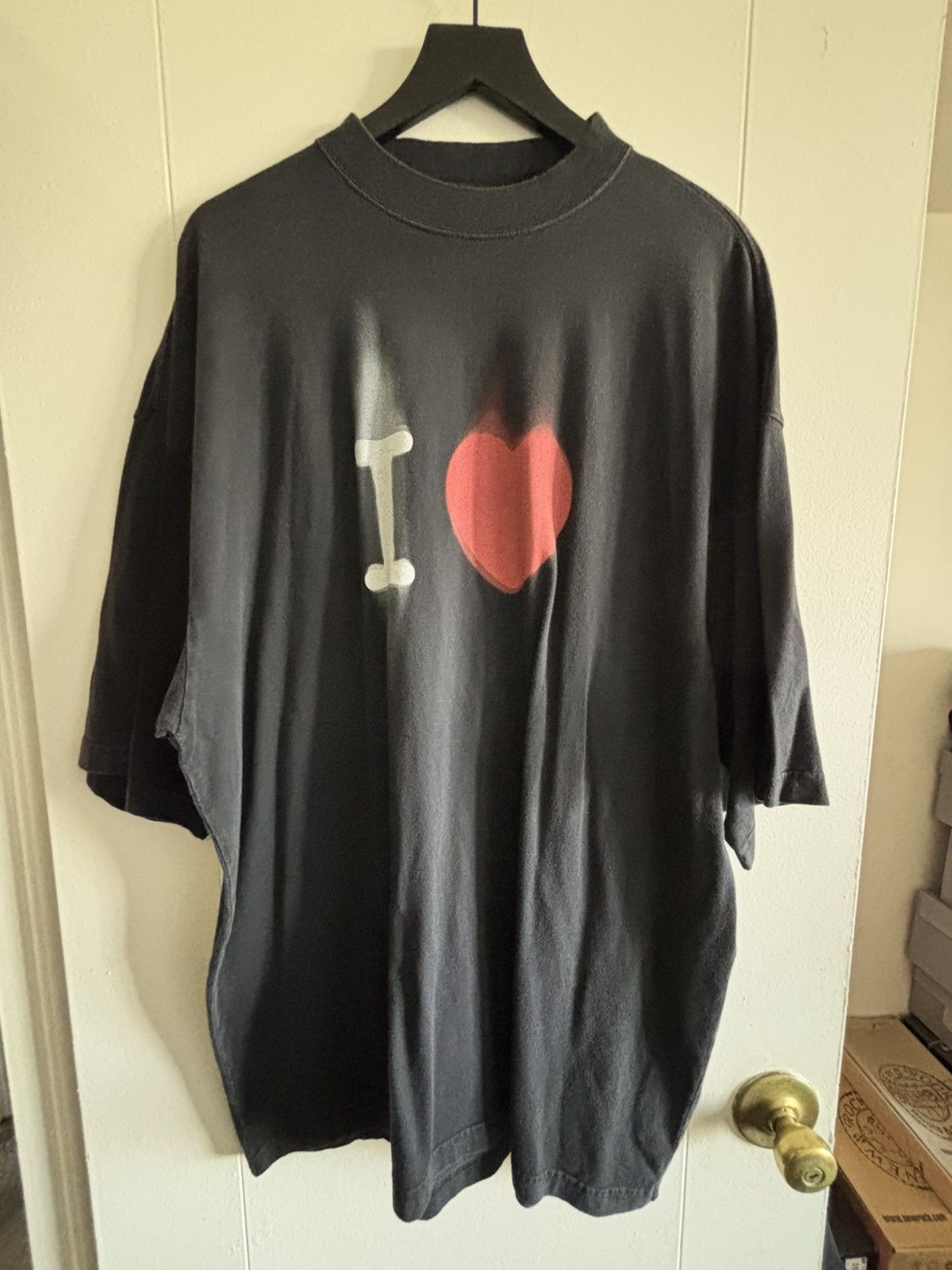 Balenciaga BALENCIAGA I LOVE GRAPHIC T-SHIRT Size US L / EU 52-54 / 3 - 1 Thumbnail