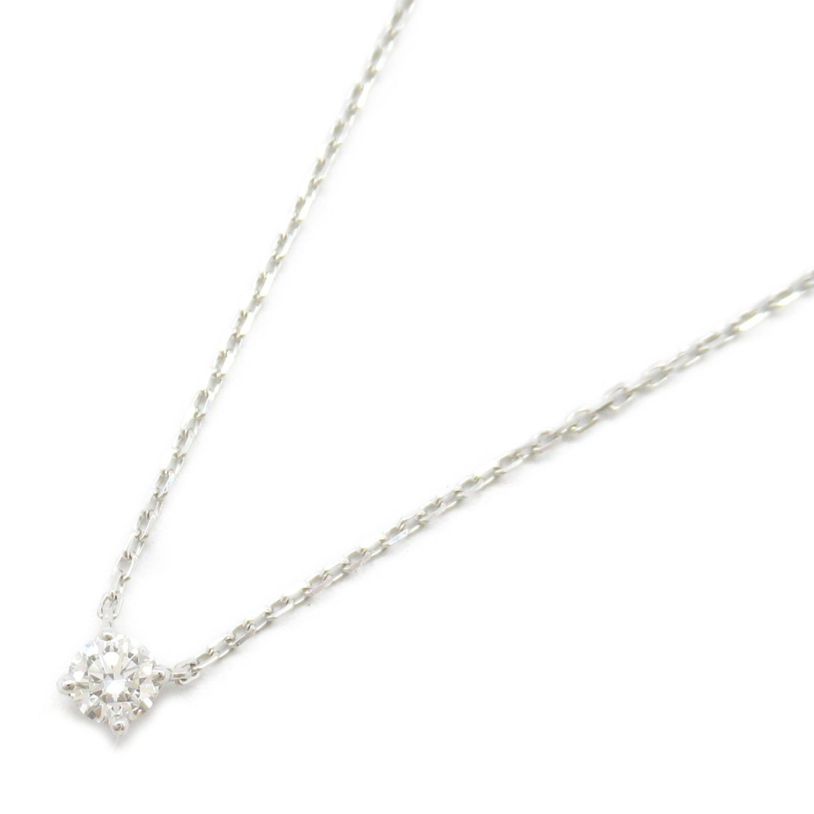 Cartier Cartier 1895 Solitaire Necklace K18Wg (White Gold) Diamond Clear Size ONE SIZE - 1 Thumbnail