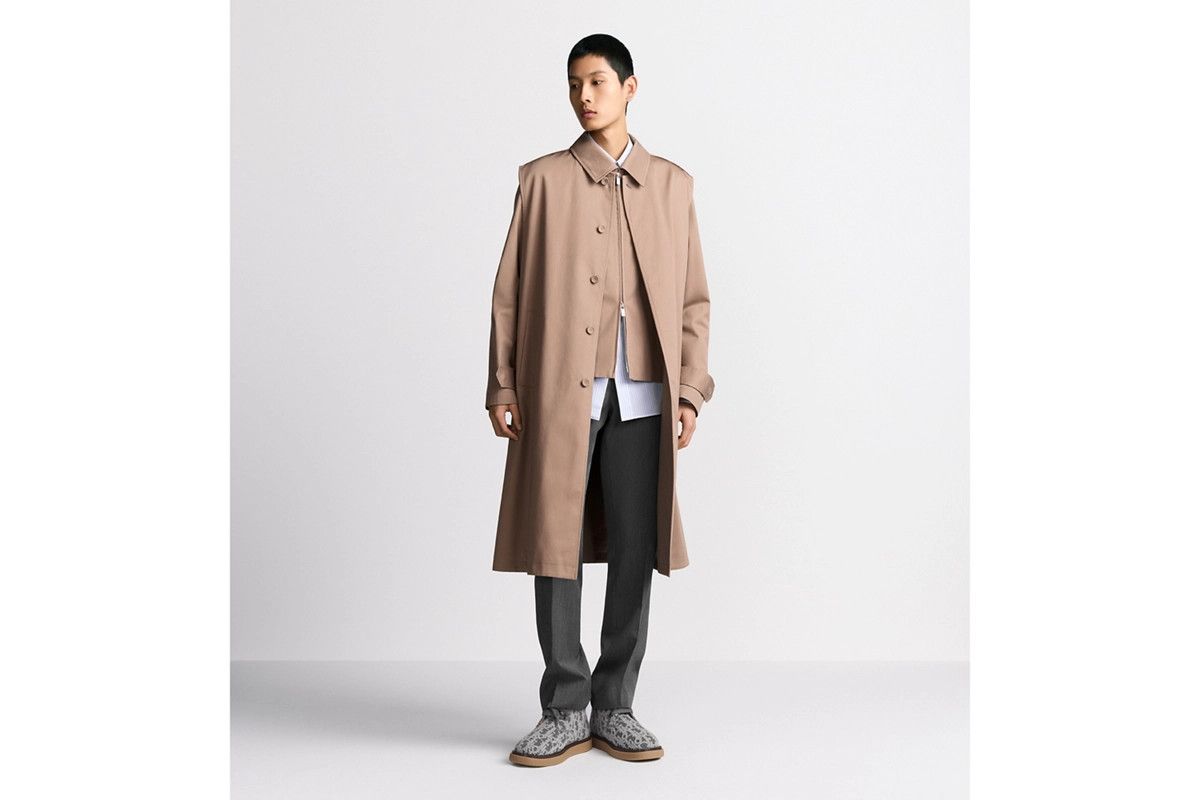 Dior o1bcso1str0326 CD Icon Embroidery Trench Coat in Beige Size US S / EU 44-46 / 1 - 4 Thumbnail