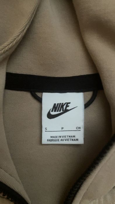 Nike Nike Tech Fleece Full-Zip Hoodie Khaki/Black | Grailed