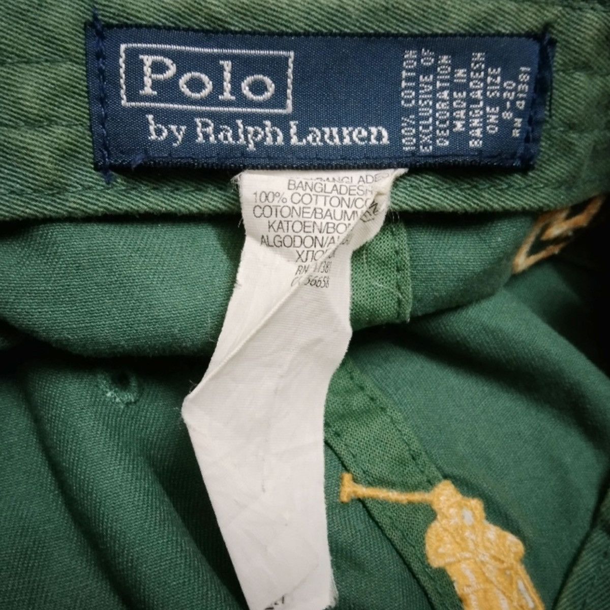 Polo Ralph Lauren × RRL Ralph Lauren × Ralph Lauren VINTAGE POLO RALPH LAUREN NO.3 BIG PONY STRAPBACK Size ONE SIZE - 13 Thumbnail
