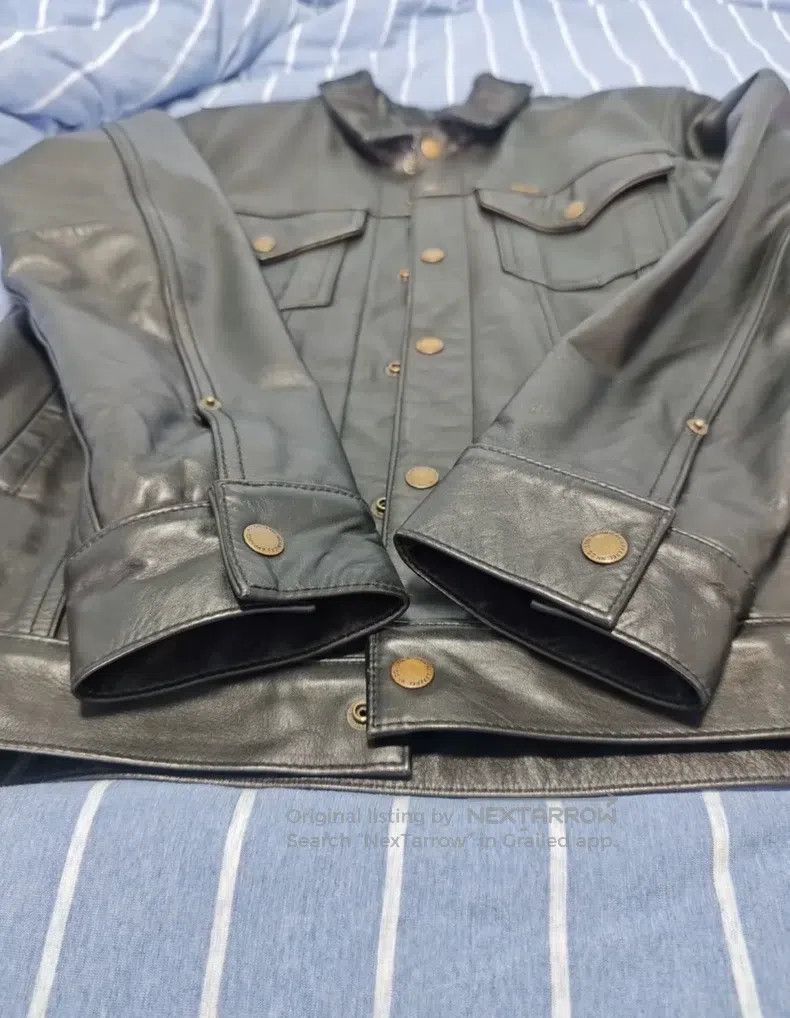 Neighborhood Neighborhood Vintage Real Leather Horsehair Collar Biker L Size US M / EU 48-50 / 2 - 2 Thumbnail