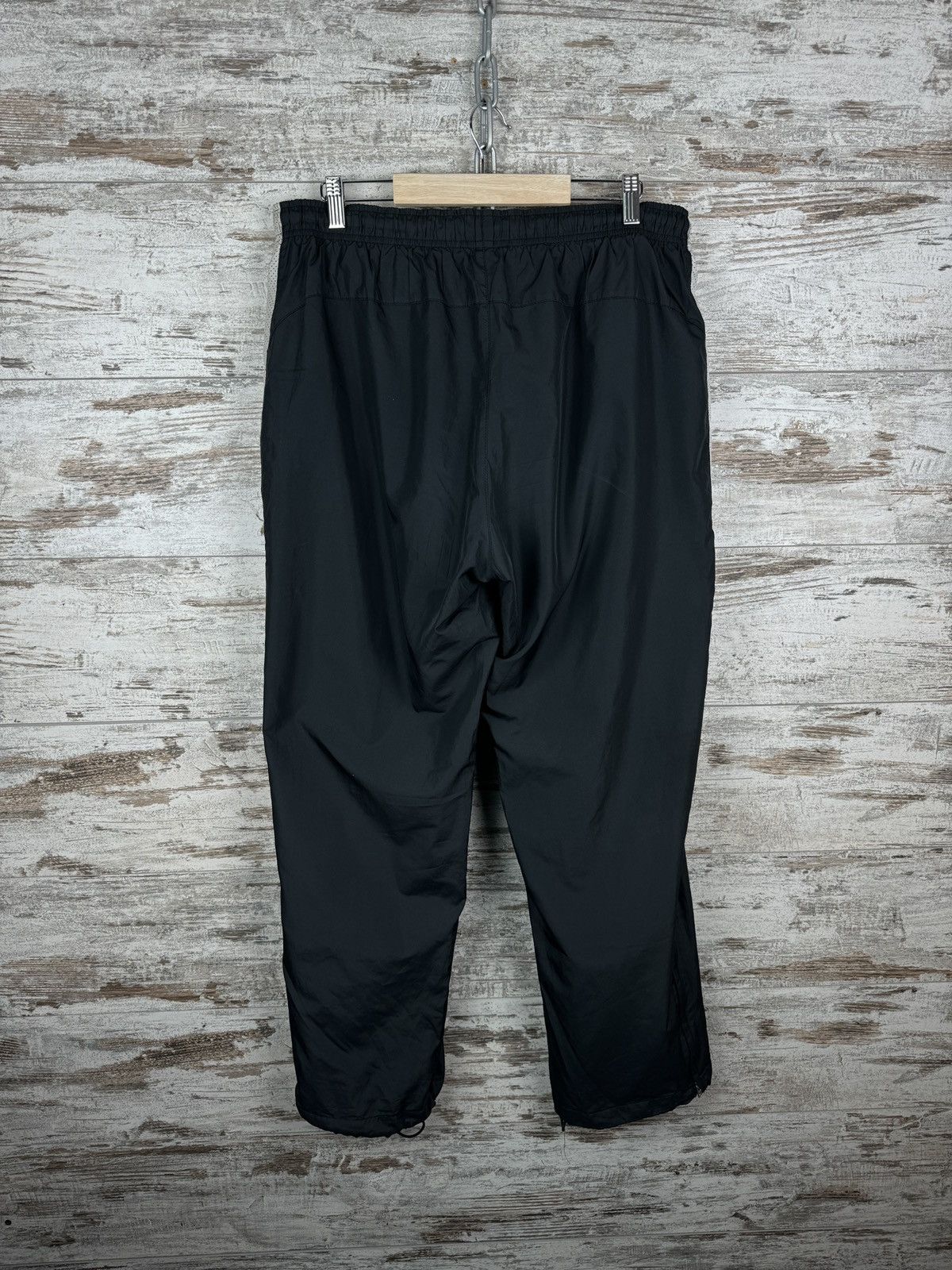 Nike × Vintage Mens Vintage Nike black drill pants sweatpants swoosh y2k Size US 36 / EU 52 - 8 Thumbnail