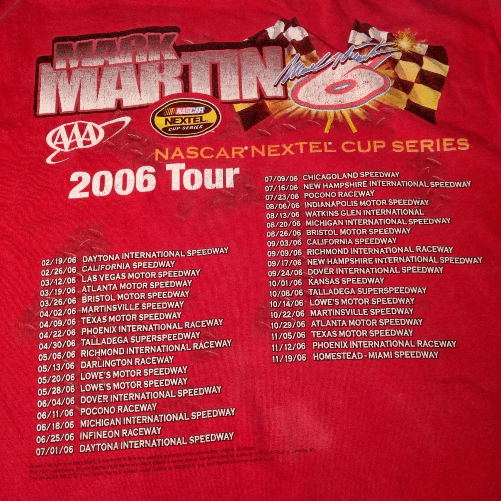 Vintage VINTAGE NASCAR Nextel Cup Series Mark Martin Shirt M Red Delta Pro Weight Men T-Shirt Race 2006?page Size US M / EU 48-50 / 2 - 4 Thumbnail
