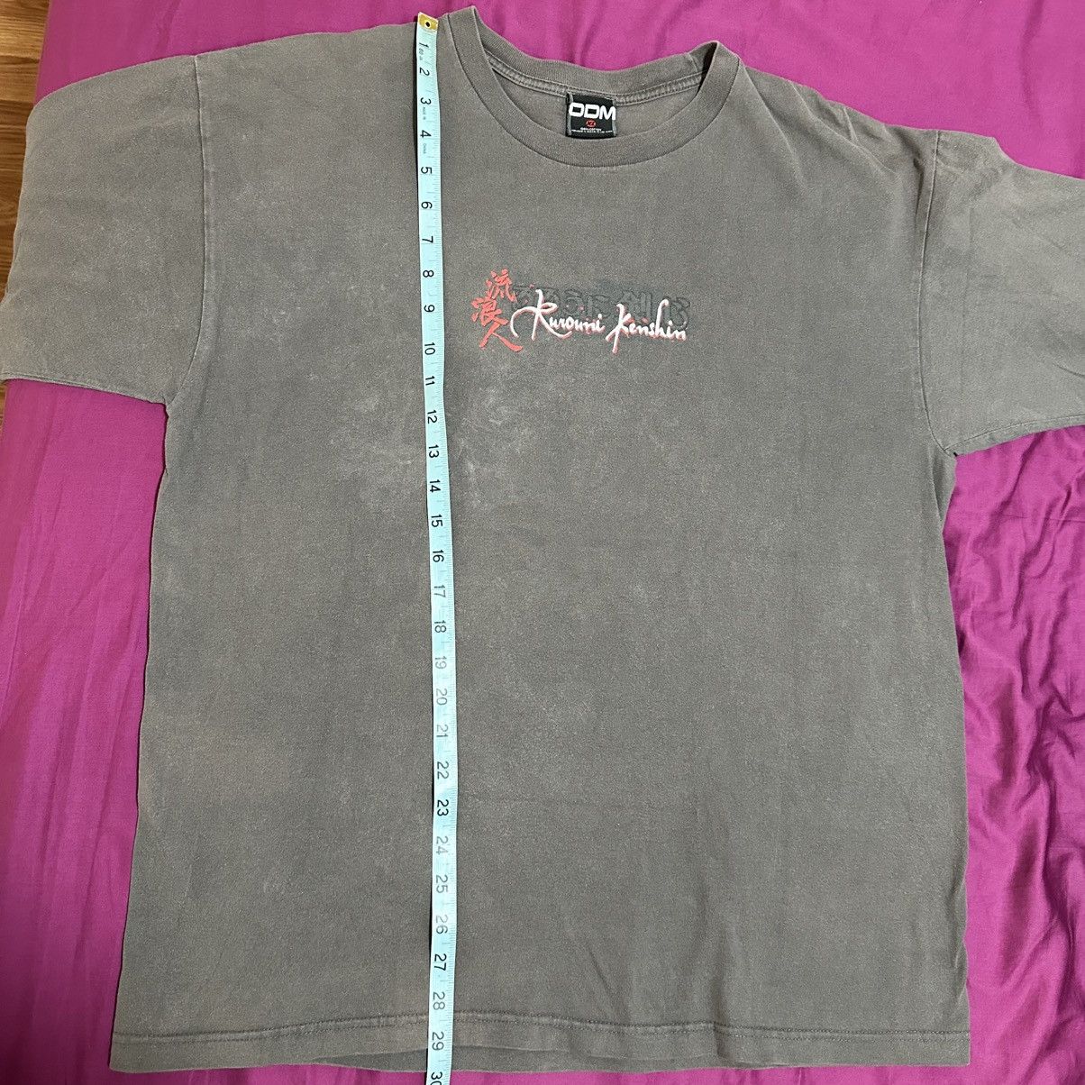 Vintage Vintage Rurouni Kenshin Anime T Shirt Shishio Makoto ODM Size US XL / EU 56 / 4 - 7 Thumbnail