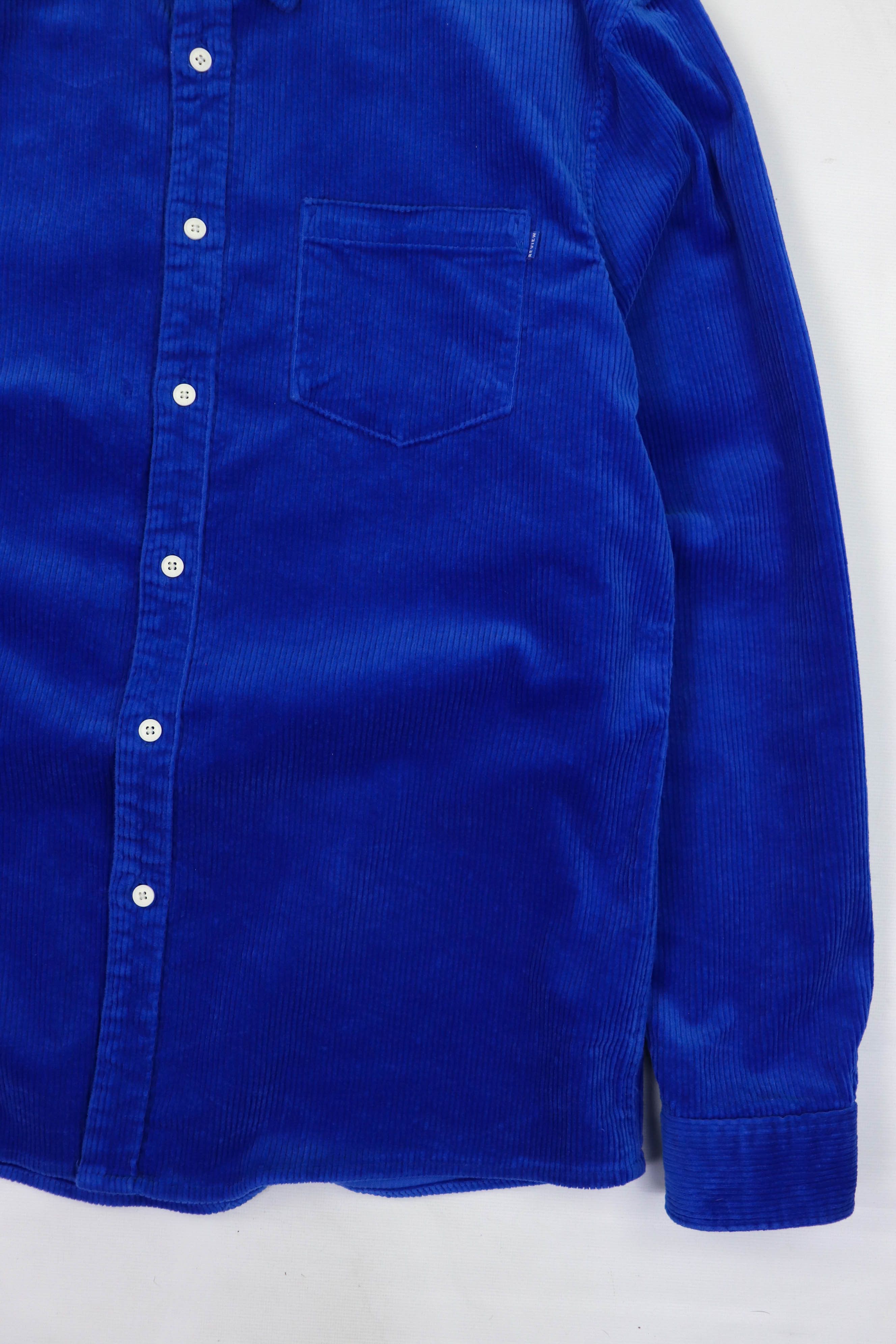 Reserved Review Bright Blue Heavy Corduroy LS Shirt Size US XL / EU 56 / 4 - 5 Thumbnail