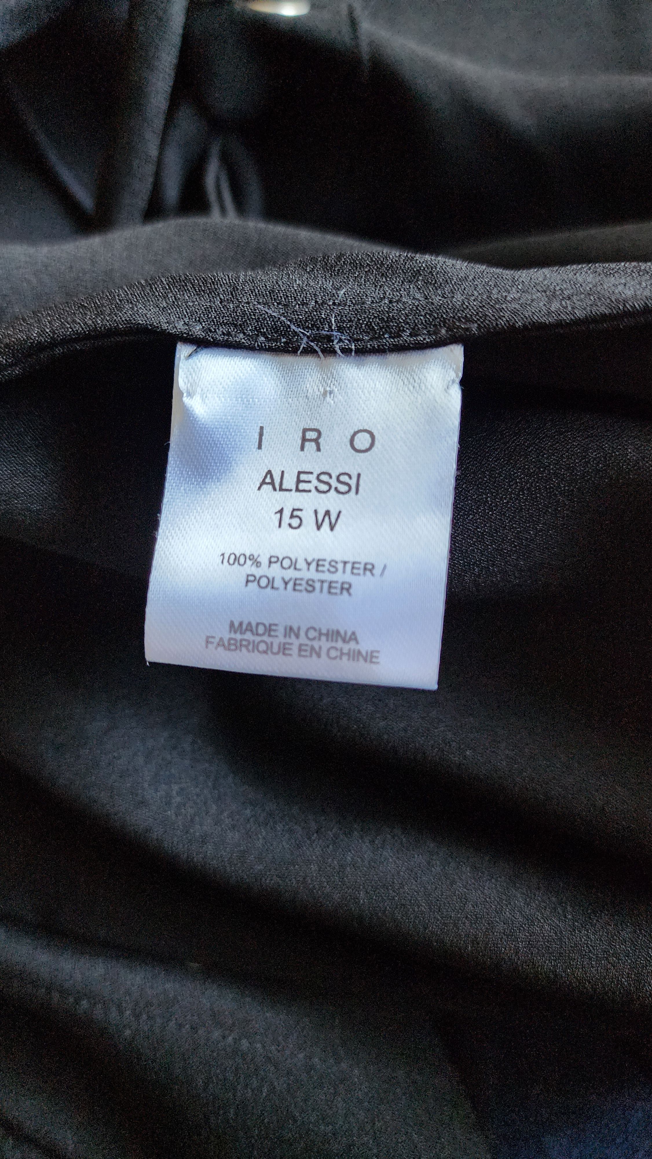 Iro Alessi Lace-Up Mini Dress Black Relaxed Shift Size XS / US 0-2 / IT 36-38 - 3 Thumbnail
