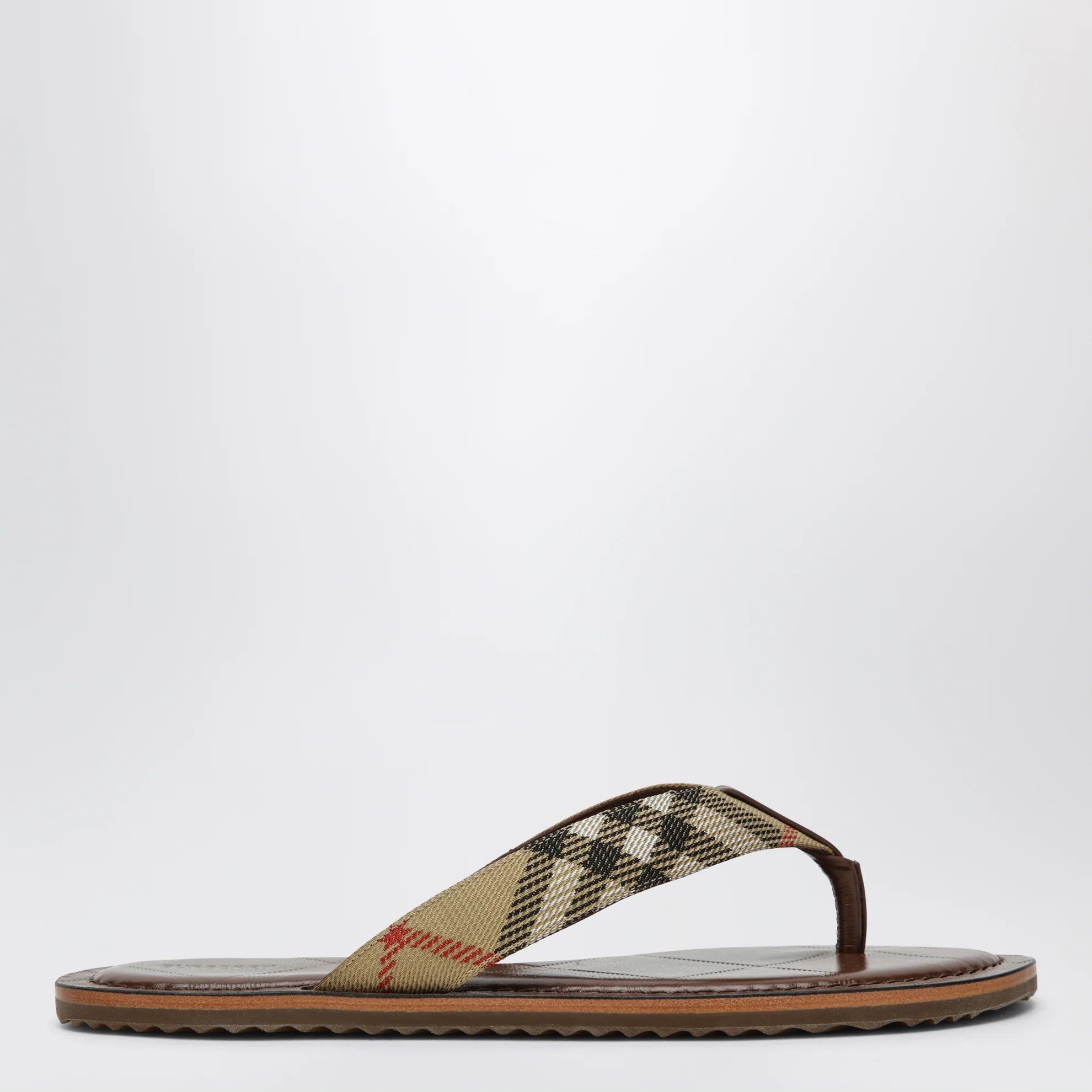 Burberry o1d2blof0426 Check Nylon-Blend Sandals Slippers Size US 7 / IT 37 - 1 Thumbnail