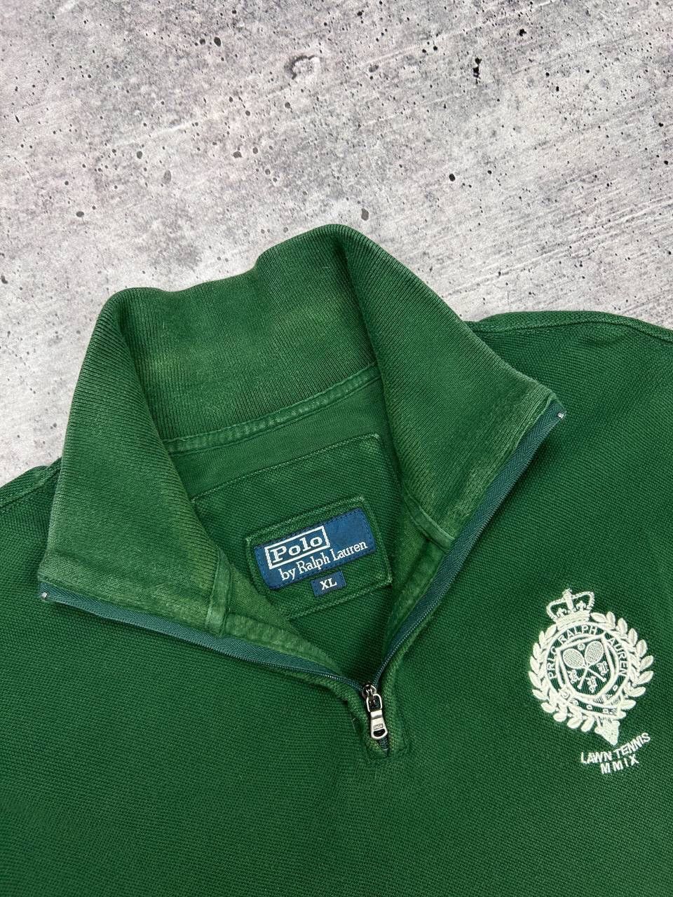 Polo Ralph Lauren × Vintage Vintage Polo Ralph Lauren 90’s Y2K Style 1/3 Zip Sweatshirt Size US XL / EU 56 / 4 - 12 Thumbnail