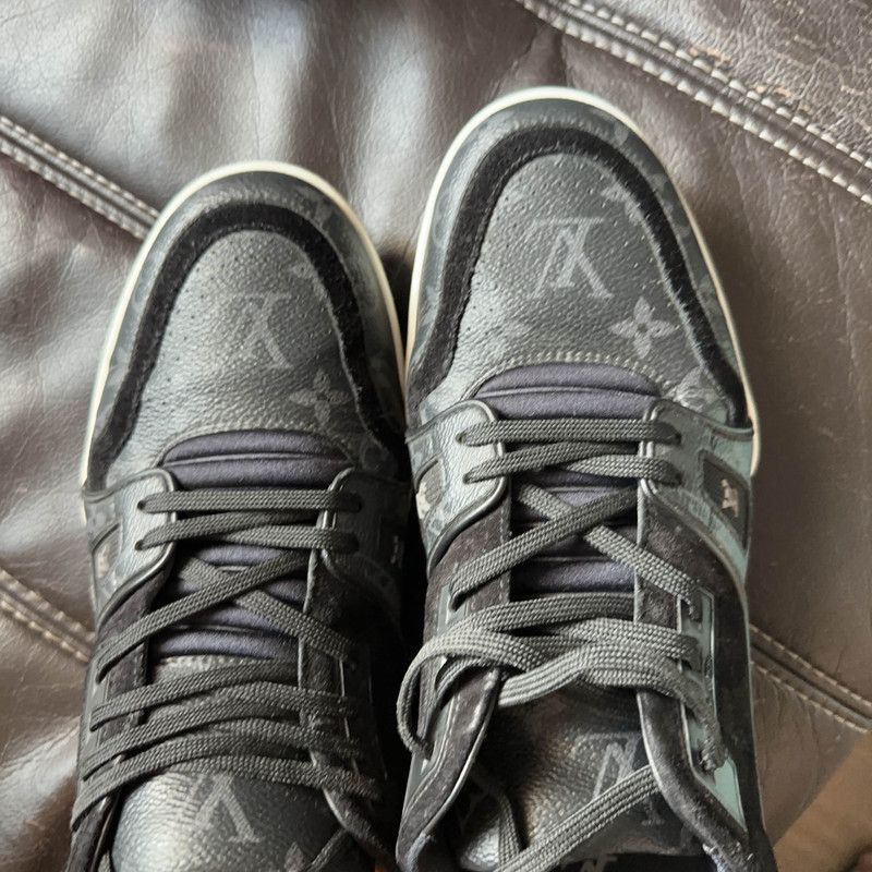 Louis Vuitton Louis Vuitton Trainer Sneakers Black -2508 Size US 11 / EU 44 - 8 Thumbnail