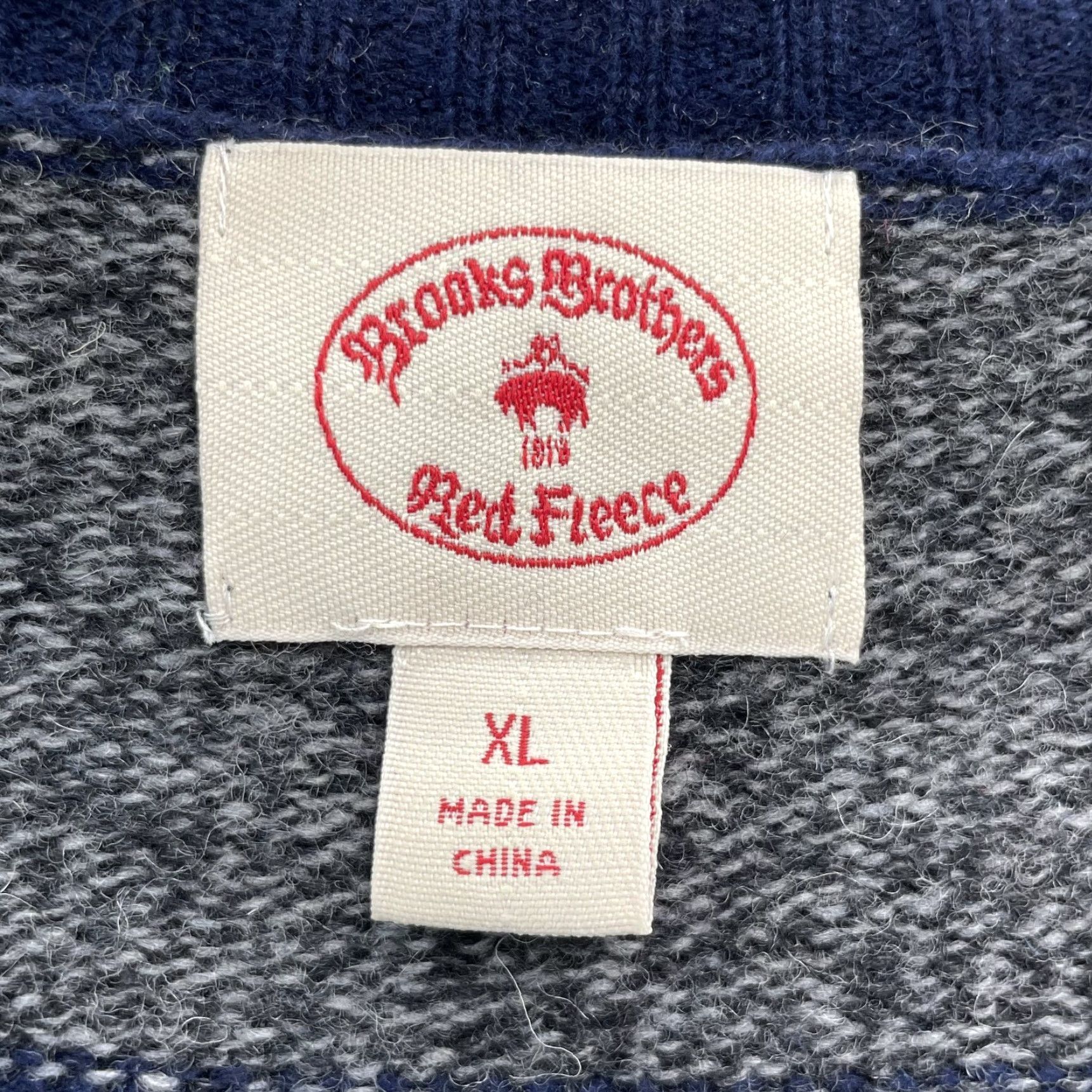 Brooks Brothers Brooks Brothers Wool Blend Sweater Men's XL Navy Stripe Academia Preppy Size US XL / EU 56 / 4 - 2 Thumbnail