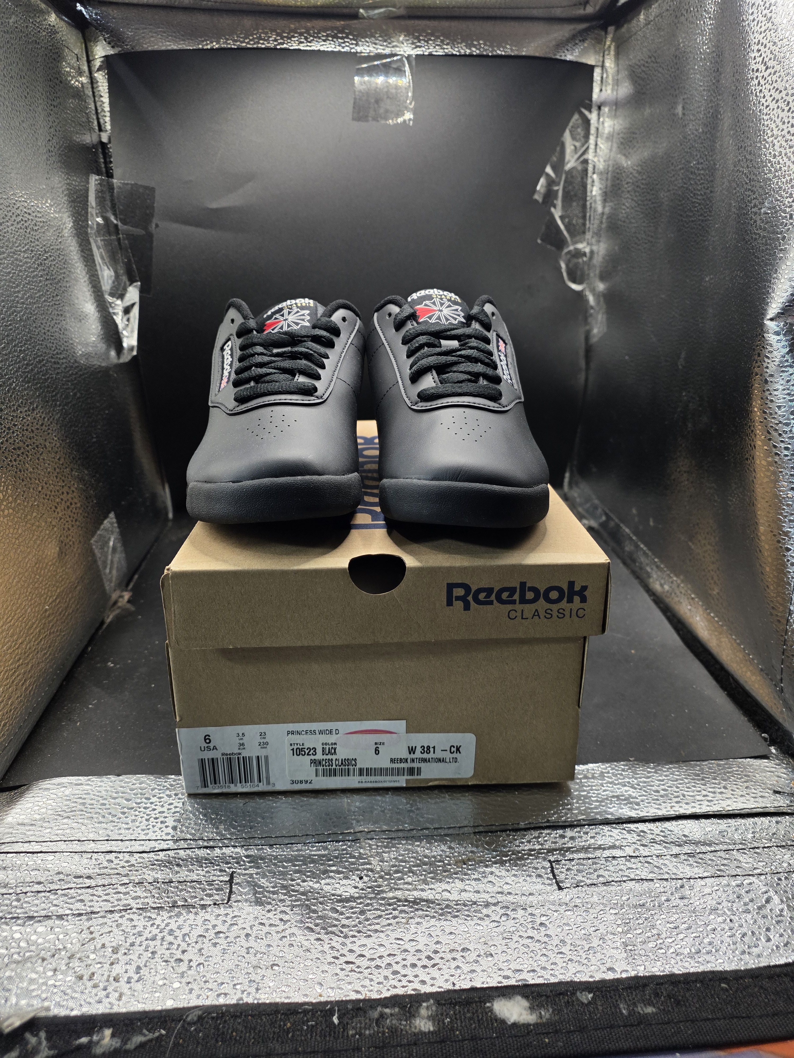 Reebok Reebok Classic Princess Black Women’s Sneakers Size 6 Wide D Size US 6 / IT 36 - 1 Thumbnail