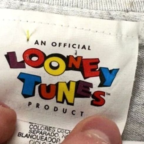 Vintage VINTAGE Looney Tunes T-Shirt Men XL Grey Short Sleeve Tee USA Made Size US XL / EU 56 / 4 - 3 Thumbnail