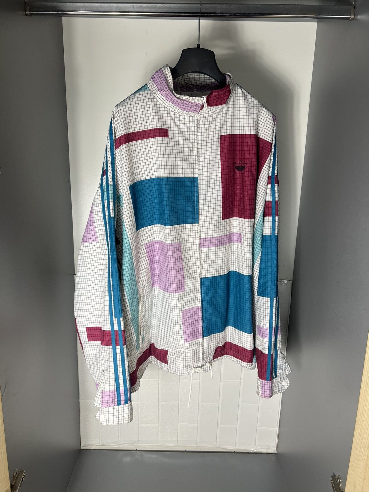 Adidas × Vintage VERY RARE ADIDAS ORIGINAL DESIGNER LIGHT JAKCET RETRO Y2K Size US XXL / EU 58 / 5 - 2 Thumbnail