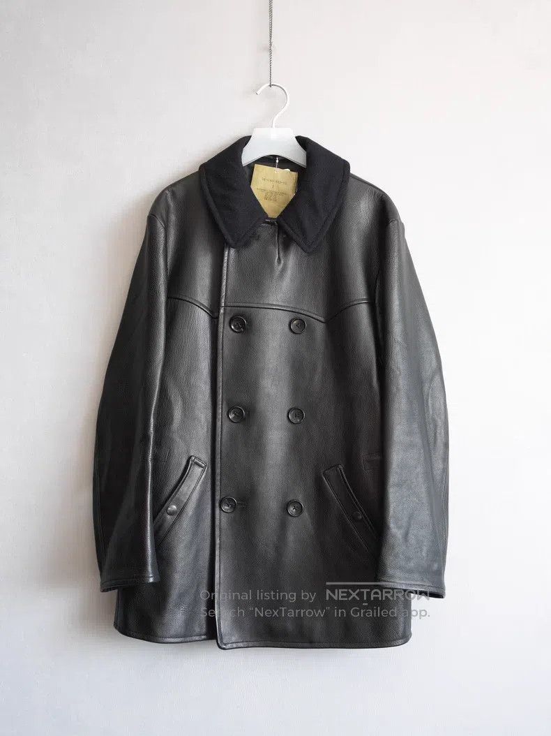 Yohji Yamamoto YOHJI YAMAMOTO Double-breasted Buffalo Leather Jacket Size US M / EU 48-50 / 2 - 1 Thumbnail