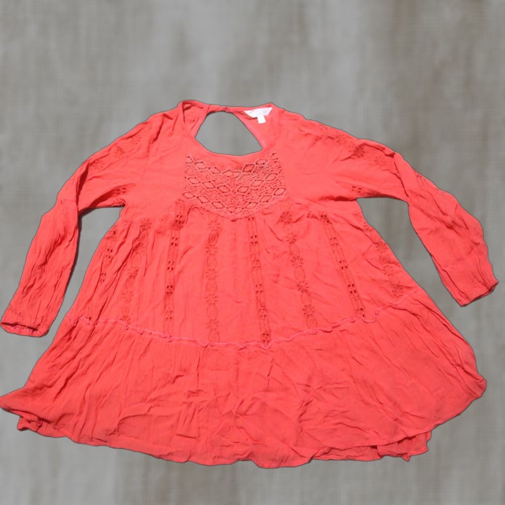 Pinko Adiva Shirt Pink Lace Long Sleeve Top Adult S Small Womens Pink Floral Rayon Blend Lace Accents Ruffle 90s Size S / US 4 / IT 40 - 1 Thumbnail