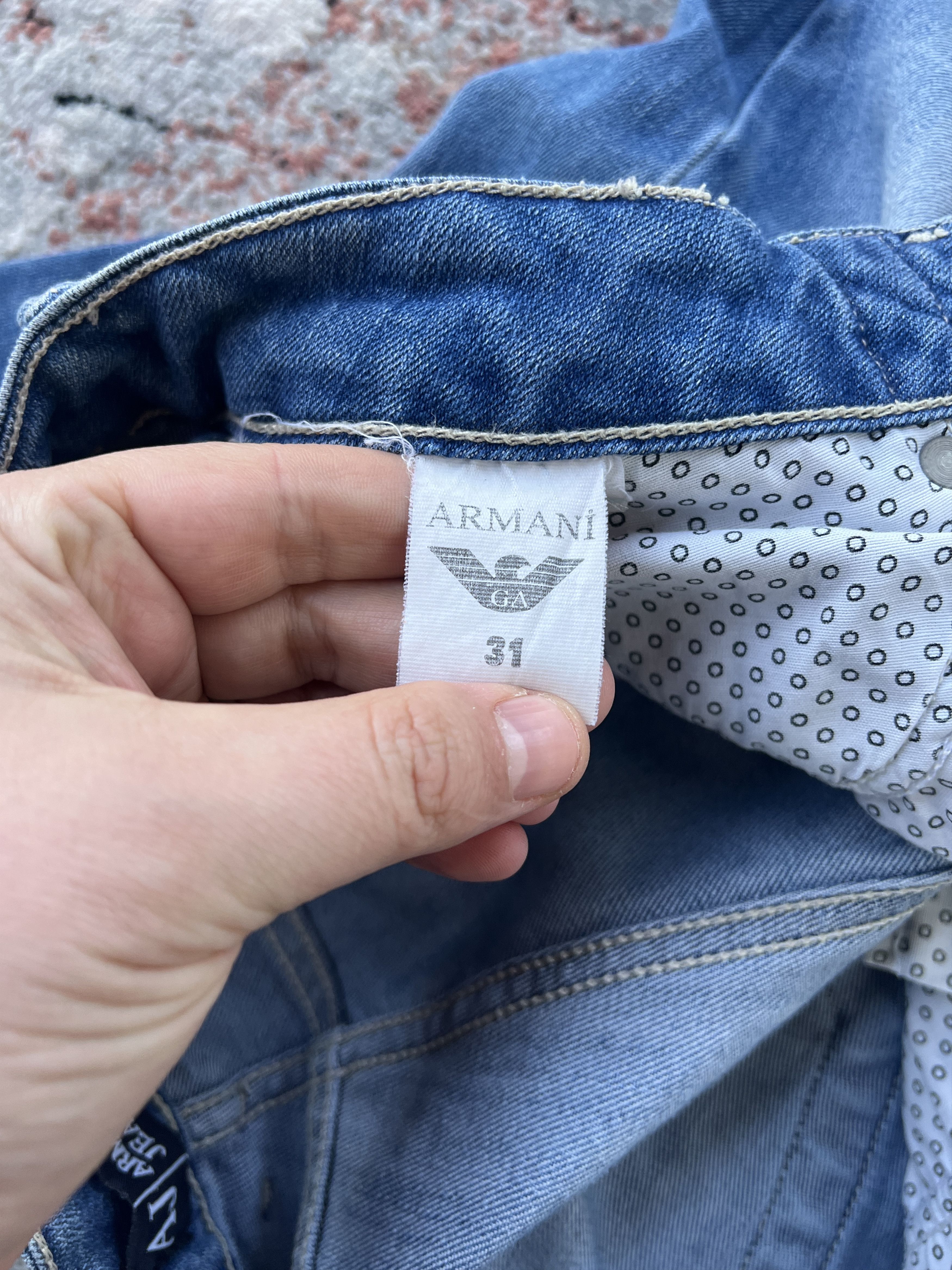 Armani Collezioni Armani Collezioni Jeans Metal Logo Size 31" - 8 Thumbnail