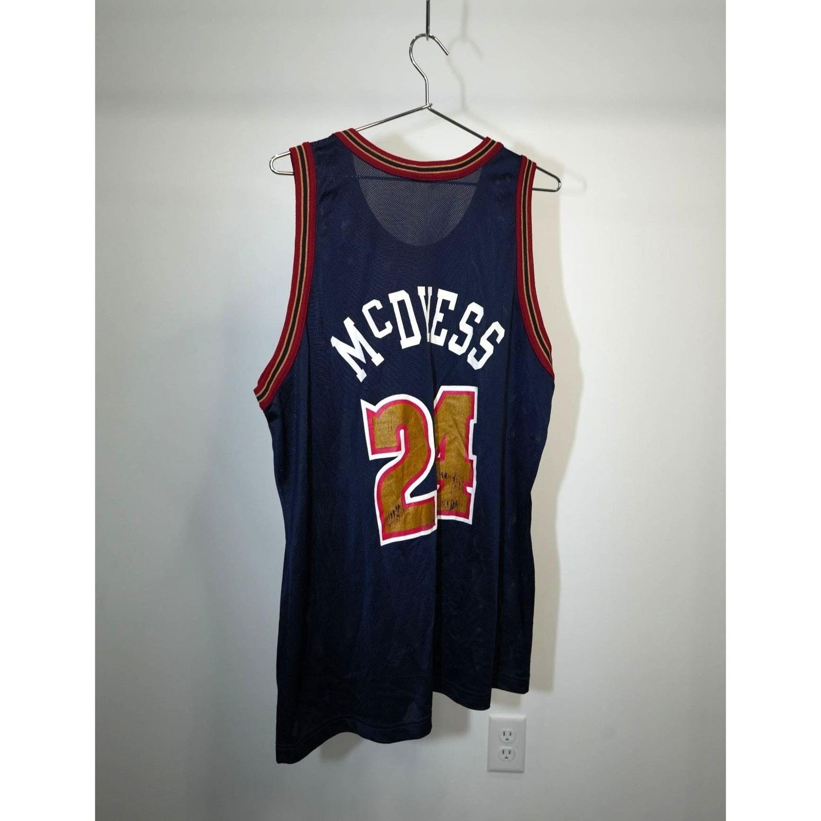 VTG Champion Denver Nuggets Antonio McDyess #24 Jersey 48