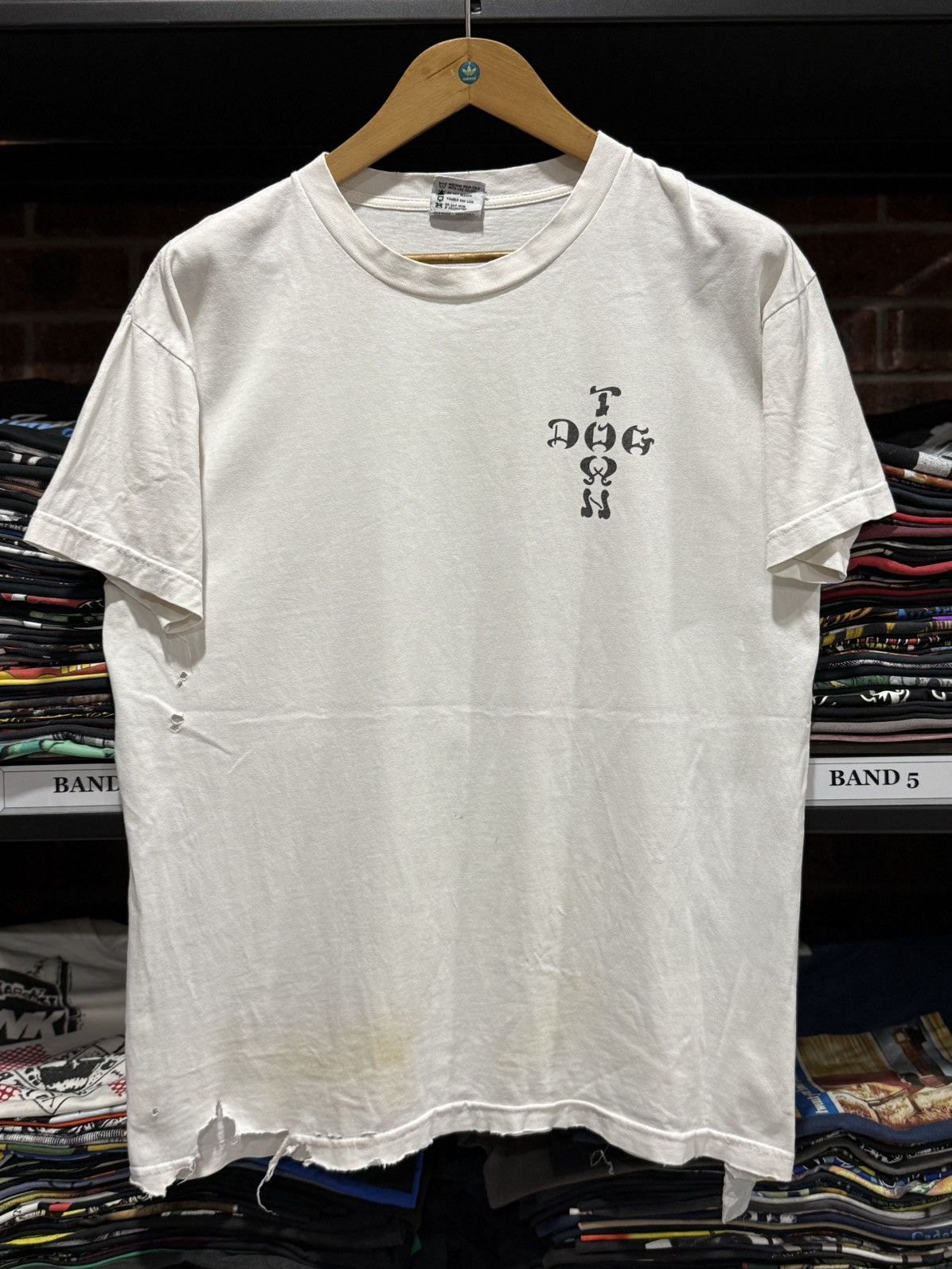 Dogtown Rare Vintage 90s Dogtown Venice Jim Muir Design Distressed T Size US L / EU 52-54 / 3 - 3 Thumbnail