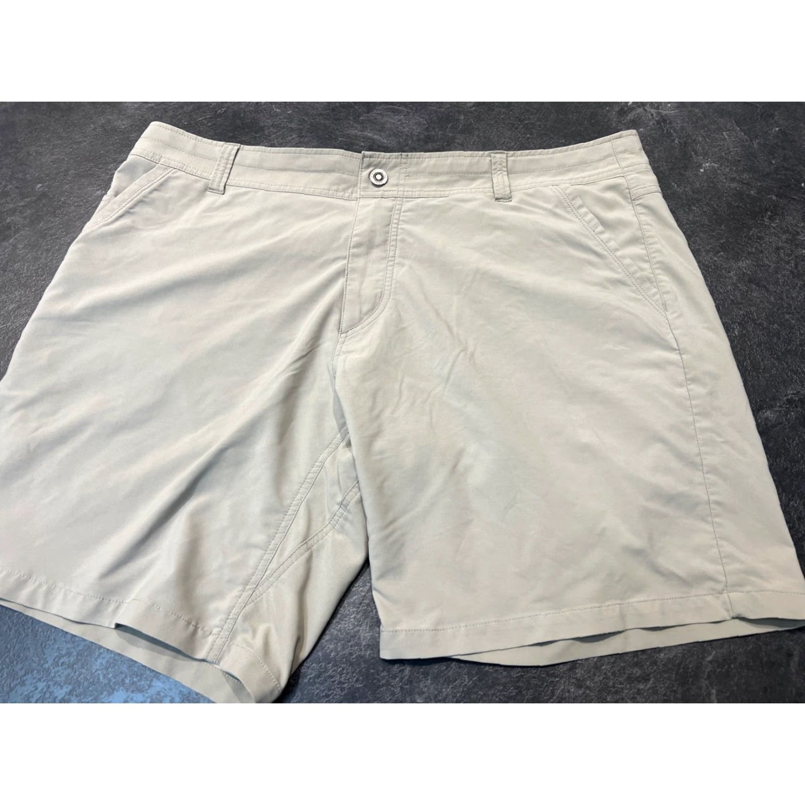 Vintage Kuhl Shorts Mens 40 Beige Ripstop Chino Hiking Outdoor Casual Pockets 11 Inseam Mens Size US 40 / EU 56 - 6 Thumbnail