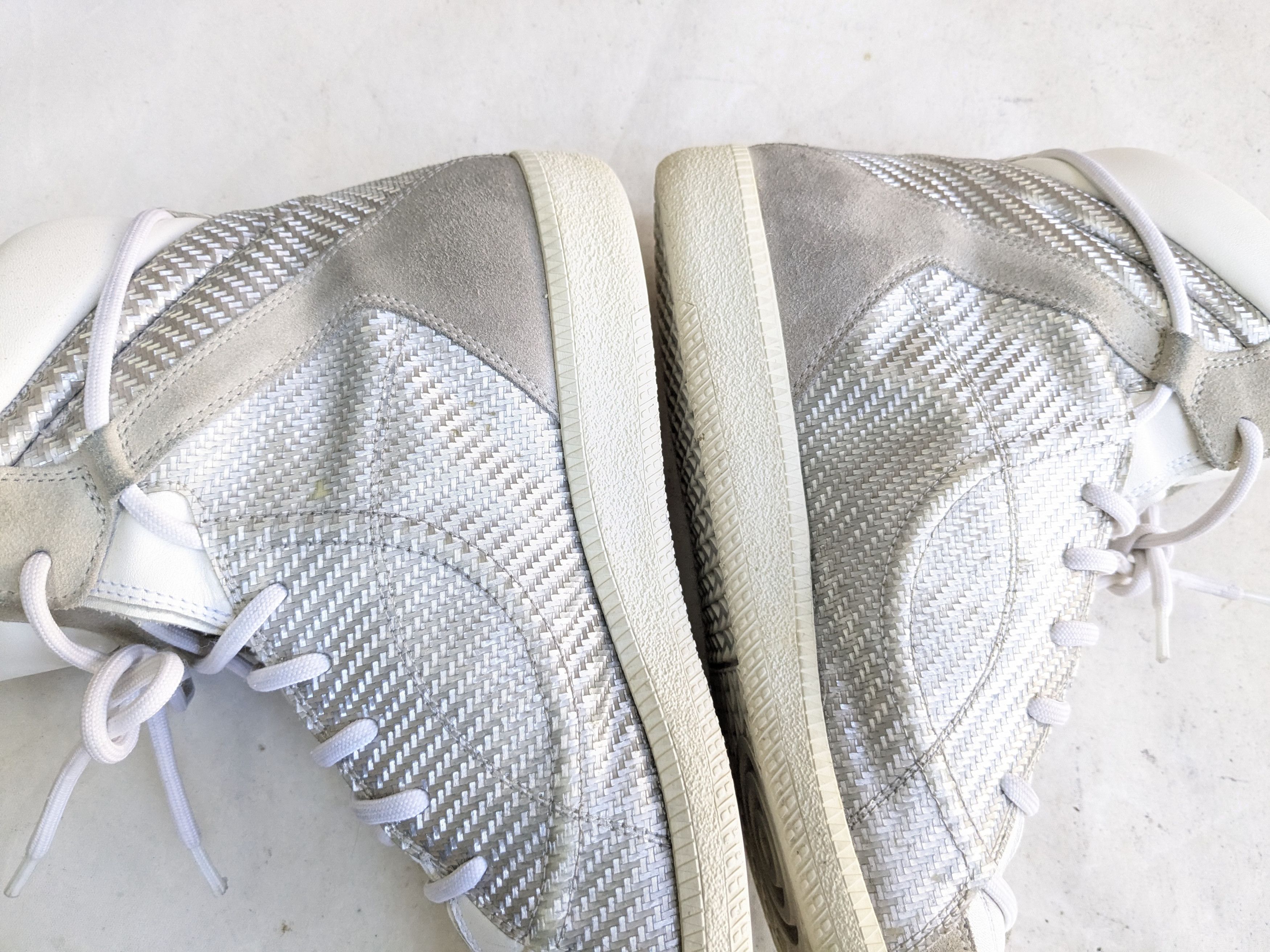 Maison Margiela Maison Margiela High Tops Sneakers 9 42 White Silver Size US 9 / EU 42 - 13 Thumbnail