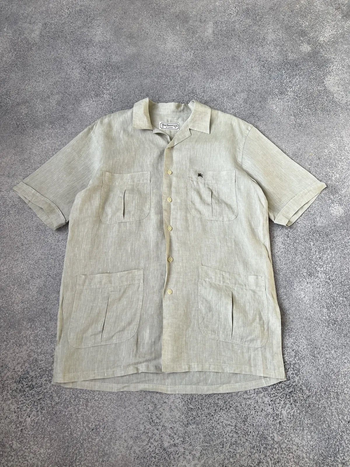 Burberry × Vintage Vintage Burberry Button Up Shirt Size US L / EU 52-54 / 3 - 3 Thumbnail