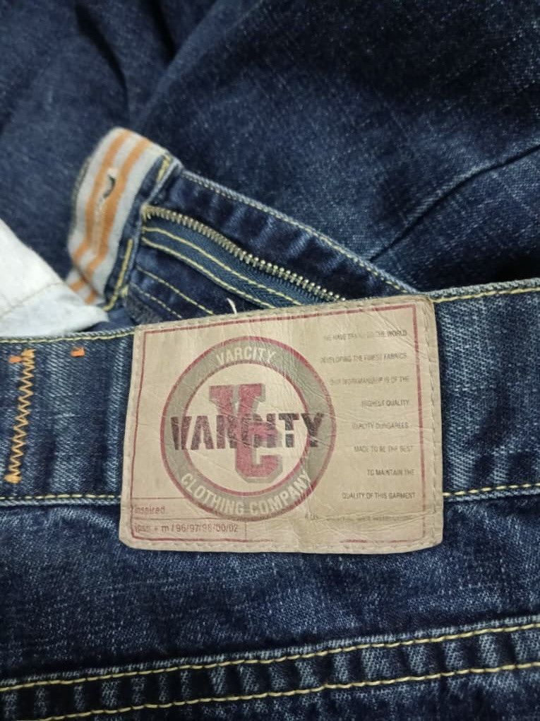Designer VARCITY BAGGY PACTHES WORK JEANS Size US 38 / EU 54 - 12 Thumbnail