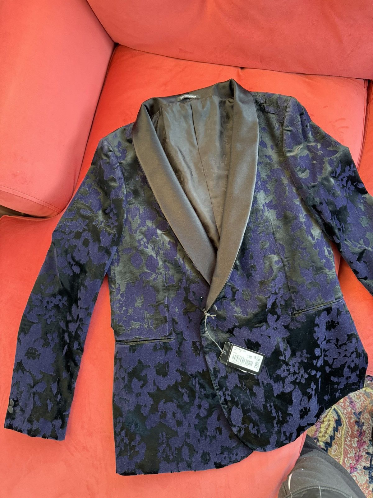 Emporio Armani Emporio Armani Tuxedo purple-navy/black, size 54 It Size 54R - 15 Thumbnail
